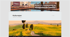 Desktop Screenshot of kulturrejser.dk